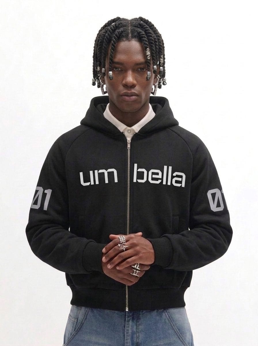 umbella black hoodie