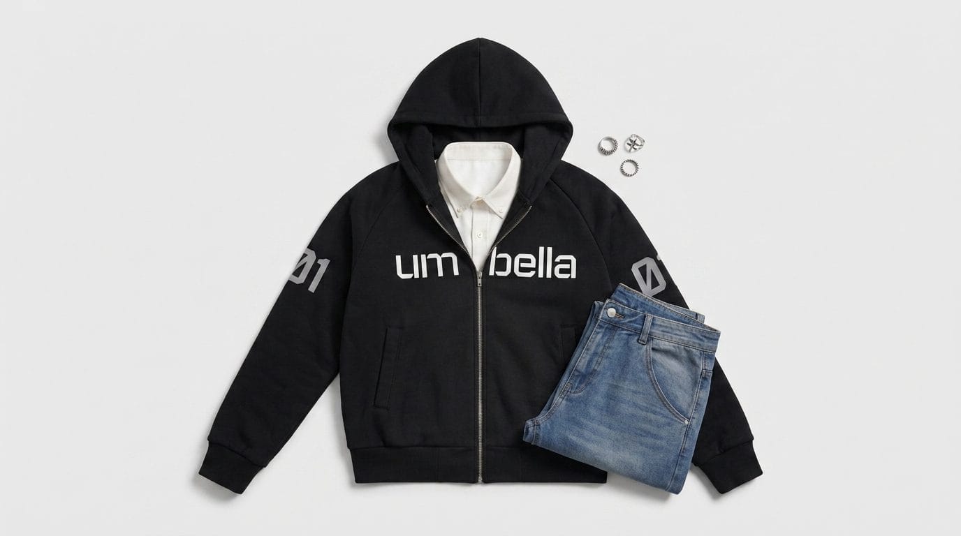 umbella black hoodie