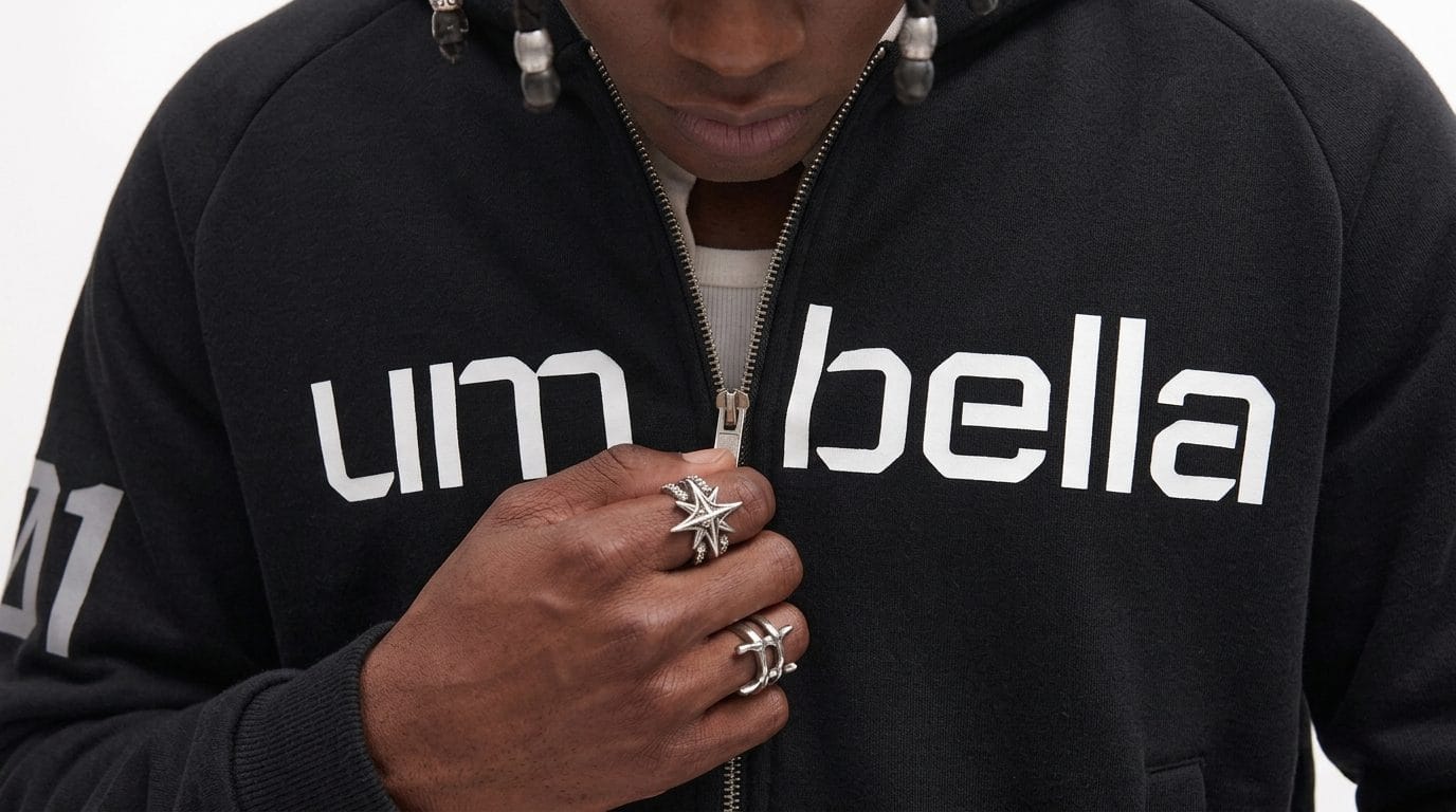 umbella black hoodie
