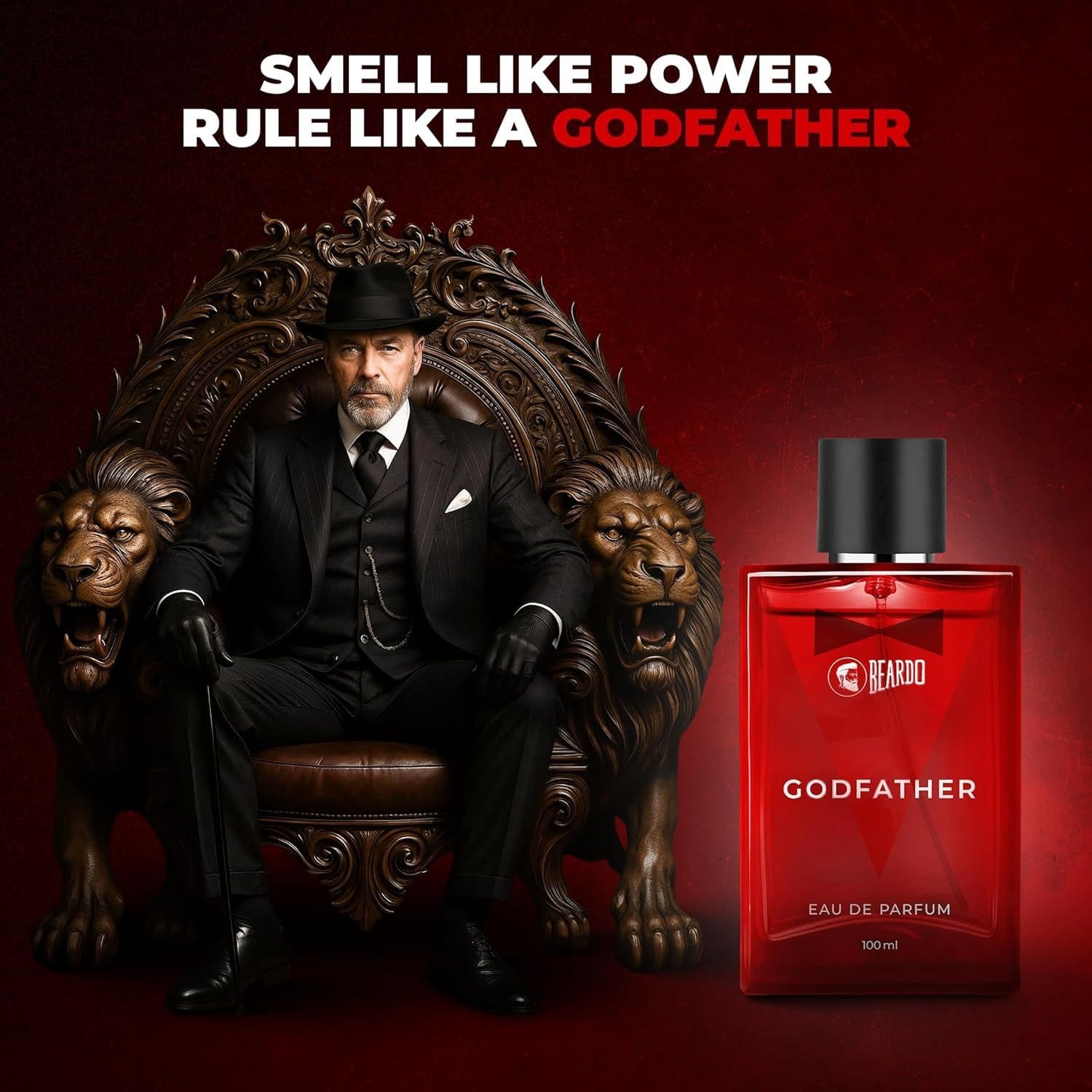 BEARDO Godfather Perfume For Man, 100ml | Aromatic, Spicy Perfume For Men | EAU DE PARFUM - Image 3